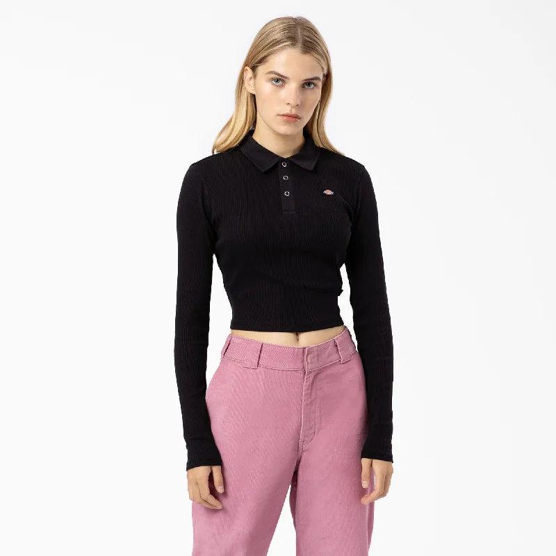 Reduced Prices Dickies Tallasee Long Sleeve Cropped Polo
