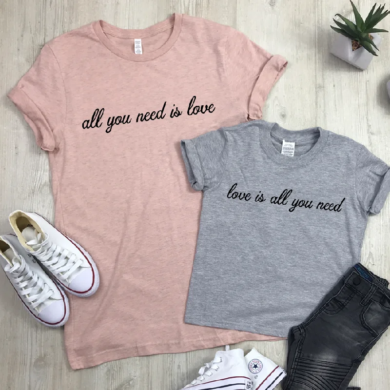 Weekend Special All You Need Is Love Matching Tees (MRK X)