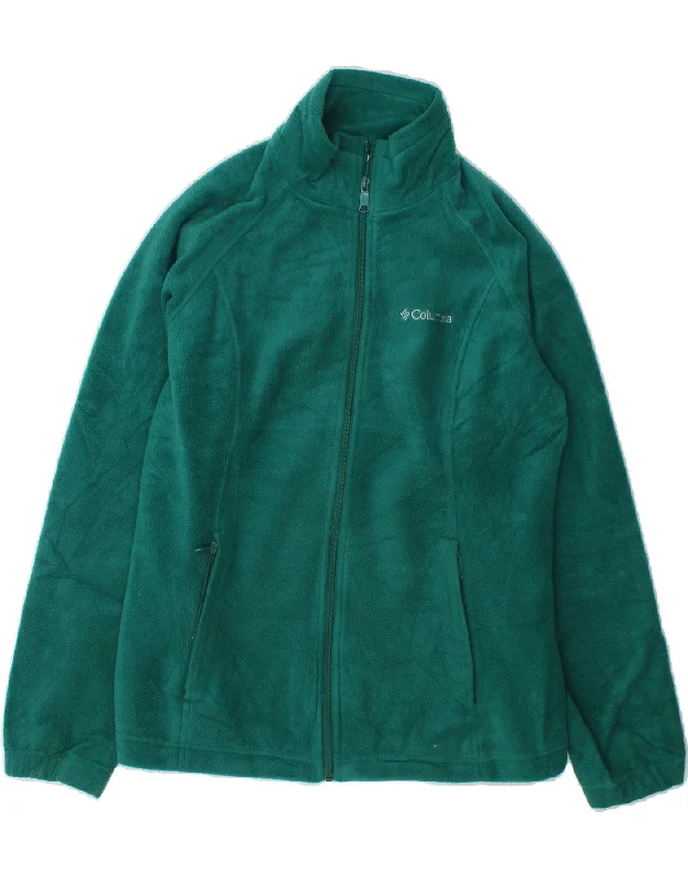 Loyalty Reward COLUMBIA Womens Fleece Jacket UK 16 Large Green Polyester