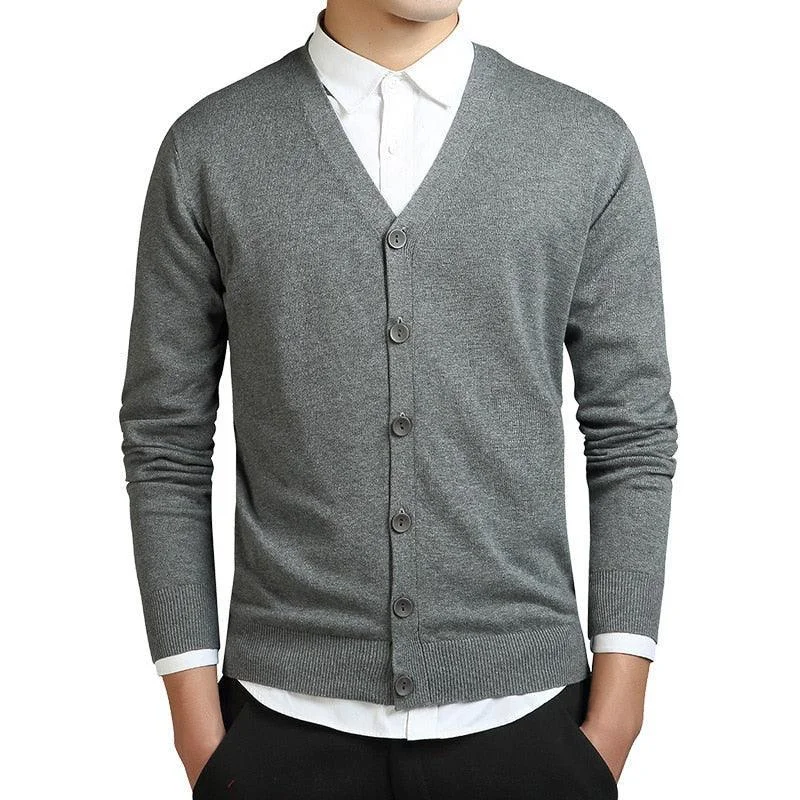 Exclusive Deal Men Plain V-Neck Cardigan