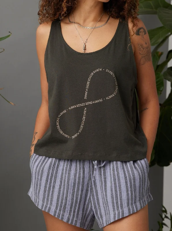 Price Slash Infinity Easy Tank - Washed Black