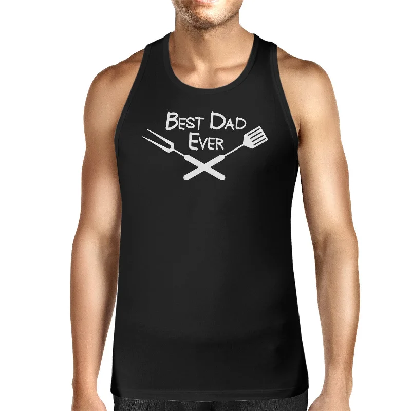 Special Savings Best Bbq Dad Mens Black Sleeveless Tee Fathers Day Gift For Husband