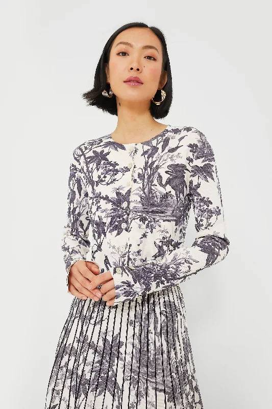 Weekend Discounts to Love Heron Evening Blue Amber Cardigan