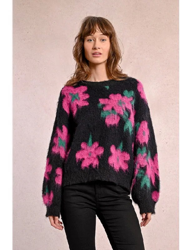 Price Drop Alert Brushed Floral Sweater