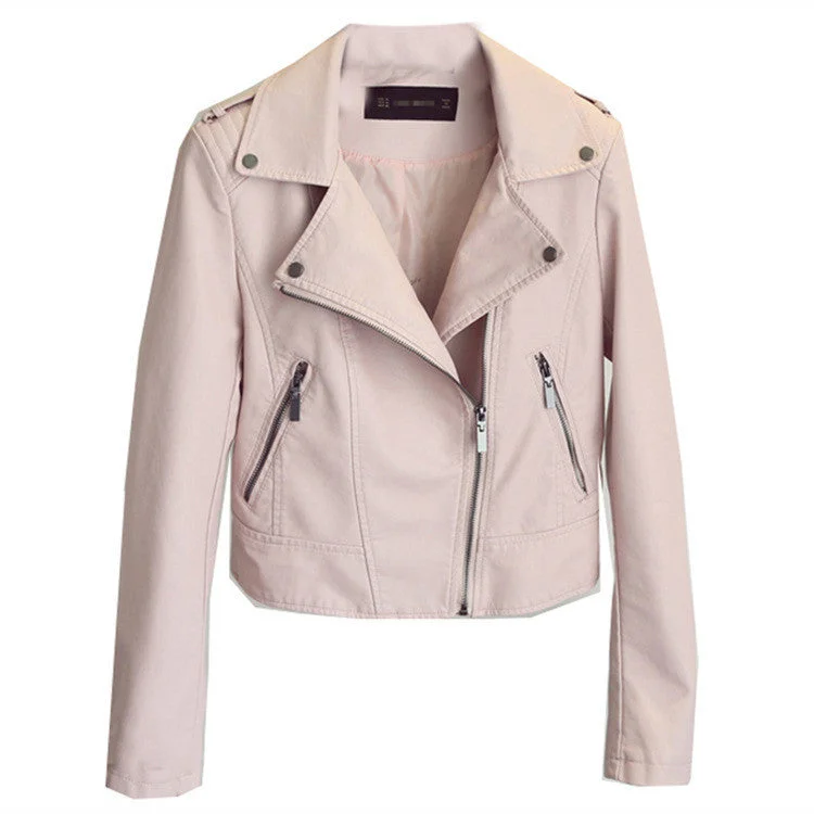 Reduced Prices PU Short Women's Small Leather Jacket