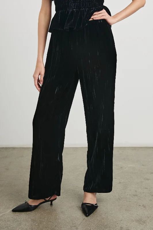 Steal Deal BRISSA PANT - BLACK VELVET