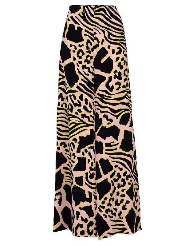 Big Savings Side Zip Print Crepe Pant
