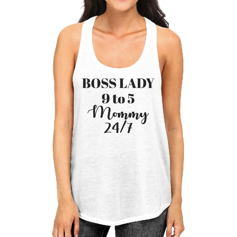 New Arrival Boss Lady Mommy Women's Graphic Tanks Funny Mothers Day Gift Idea