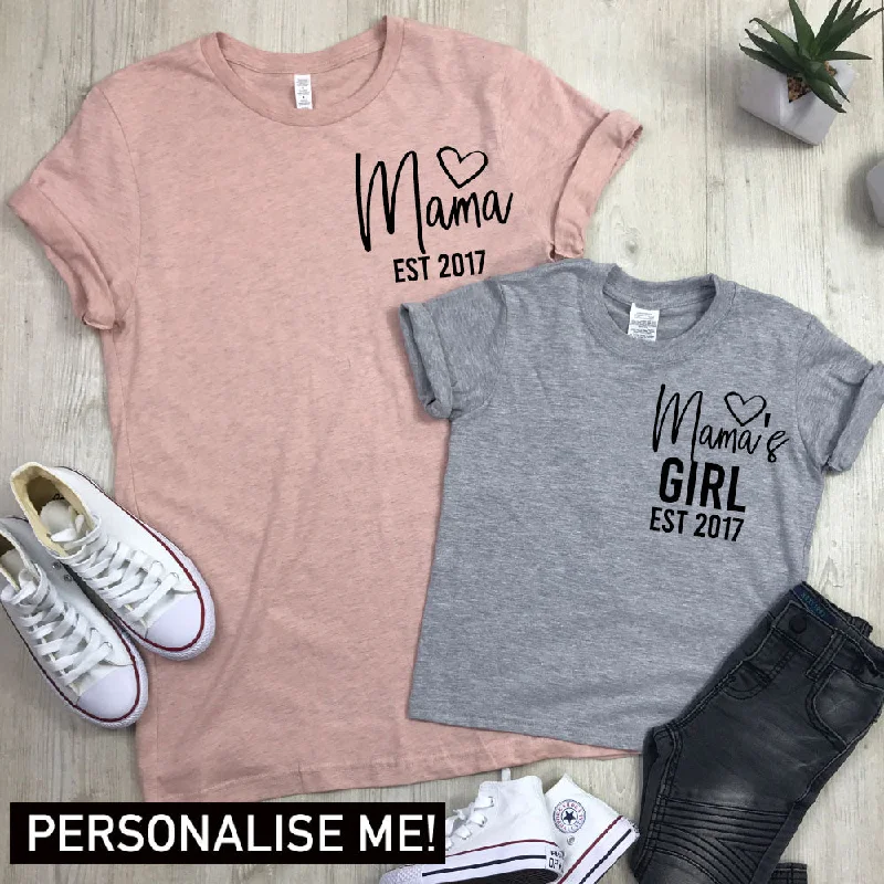 Weekend Extravaganza: Shop Now Personalised Mama & Girl Established Mum & Kid Matching Tees (MRK X) Weekend Extravaganza: Shop Now Personalised Mama & Girl Established Mum & Kid Matching Tees (MRK X)