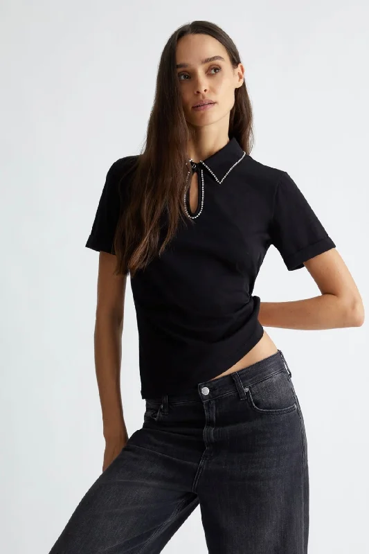 Overstock Liu Jo - Polo with Rhinestones