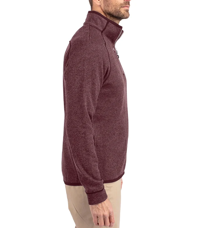 Massive Deals Cutter & Buck Mainsail Sweater-Knit Mens Half Zip Pullover Jacket by Cutter & Buck Apparel