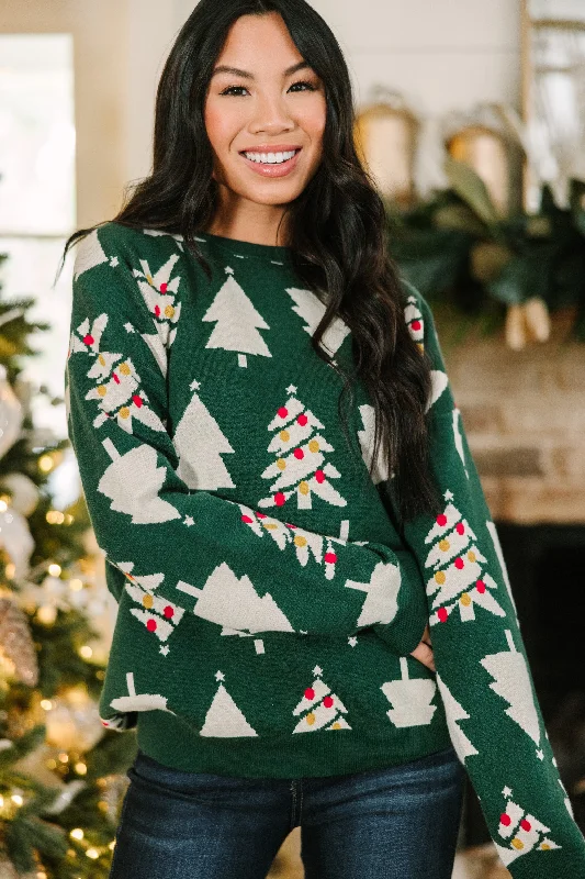Weekend Bargains to Love Time To Celebrate Green Christmas Tree Sweater