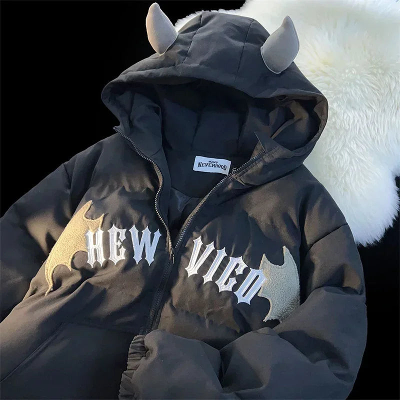 Weekend Savings Bonanza Casual Hooded Embroidered Cotton-padded Y2K New Winter Hoody