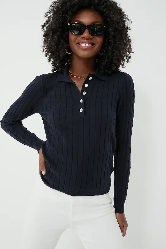 Hurry In Navy Amanda Polo