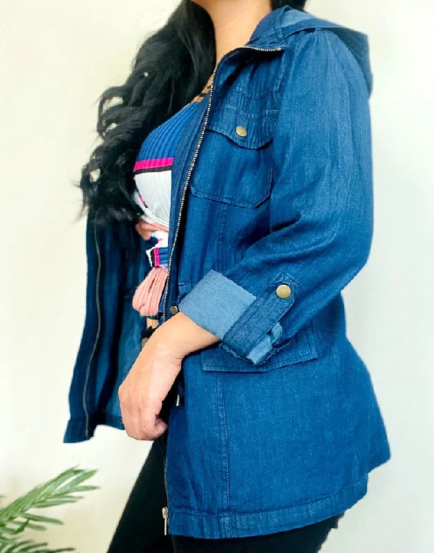 Incredible Offers Dark Denim Jacket