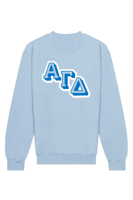 Deal Mania Alpha Gamma Delta Varsity Letters Crewneck