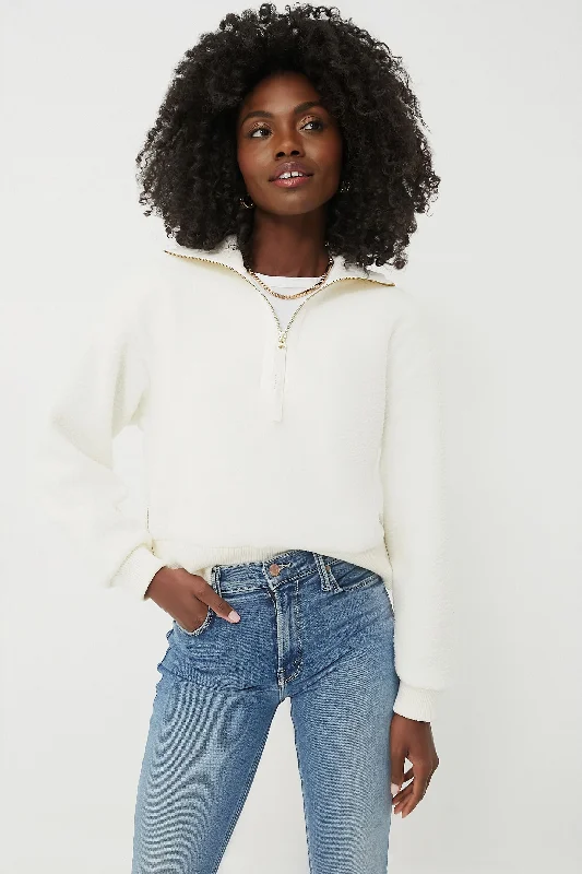 Weekend Specials to Enjoy Egret Roselle Half Zip Fleece