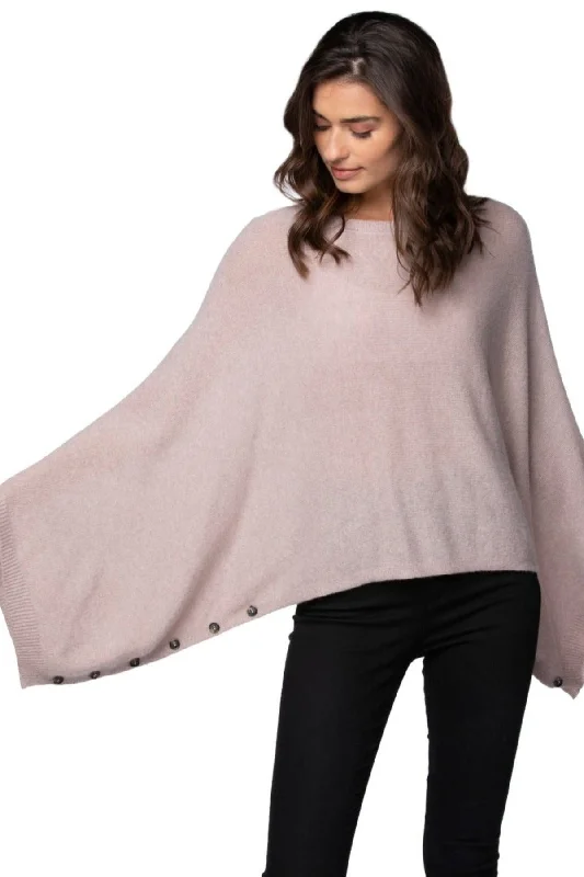Shop and Save Convertible Multi-Wear 100% Cashmere Poncho Sweater Pullover