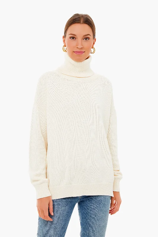 Incredible Offers Ivory Carolyn Turtleneck Sweater