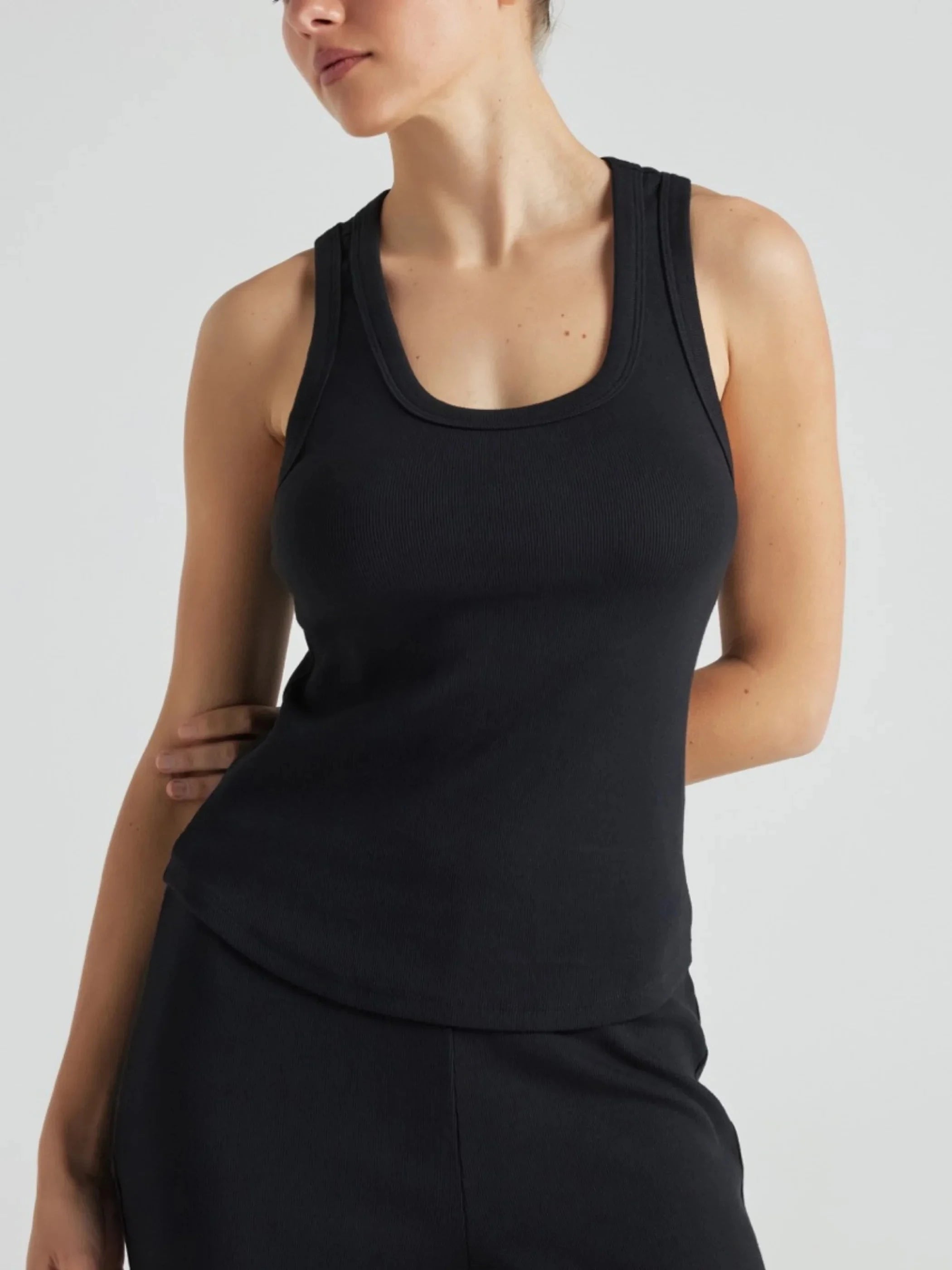 Flash Sale Serene Rib Tank - Black