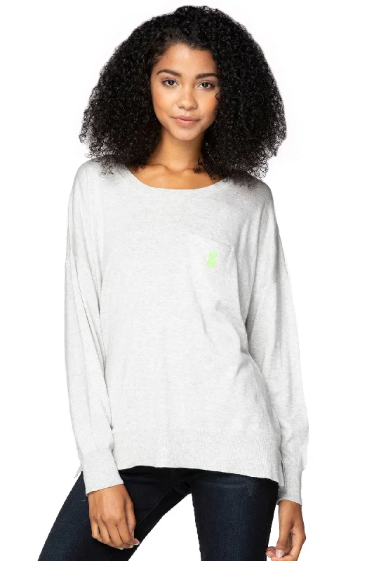 Lowest Rates Zen Patricia Pocket Pullover with Pineapple Embroidery