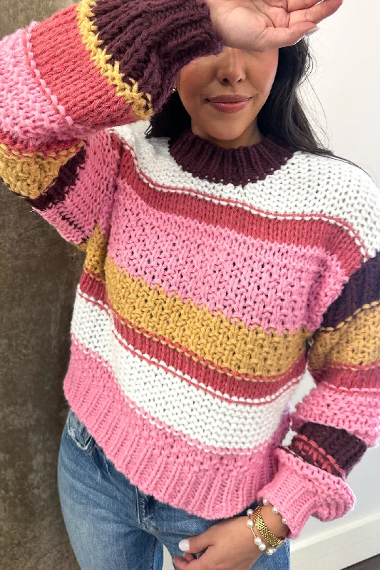 Super Discount At This Second Multicolor Striped Sweater