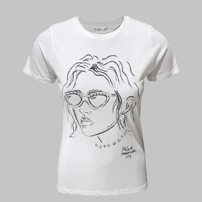 Overstock Sale Black Embellished T Shirt