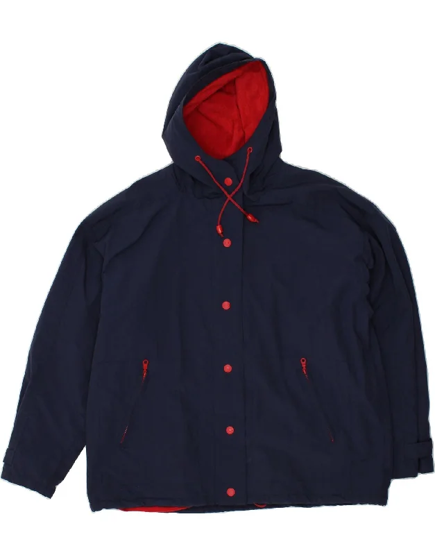 Special Savings ST. BERNARD Womens Oversized Hooded Windbreaker Jacket UK 18 XL Navy Blue Special Savings ST. BERNARD Womens Oversized Hooded Windbreaker Jacket UK 18 XL Navy Blue
