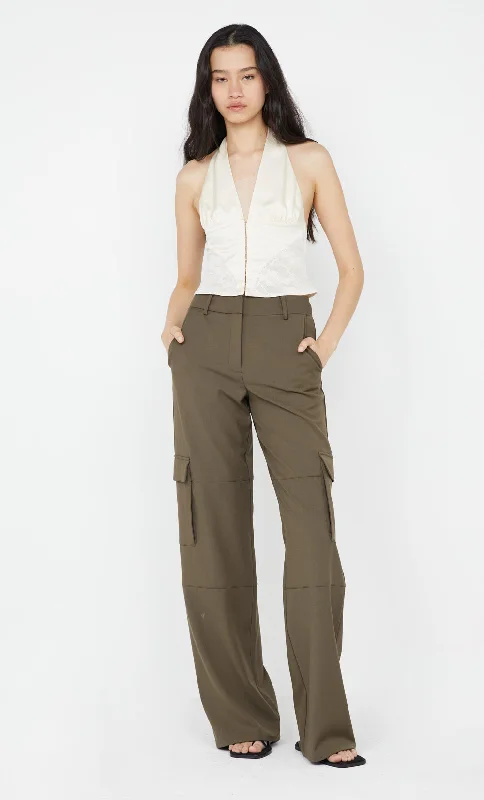 Factory Direct Sale LAWENA HALTER TOP - IVORY