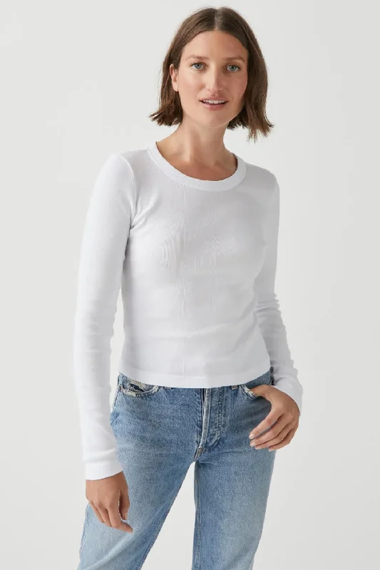 Extra Savings Michael Stars - Orion Cropped Long Sleeve Tee