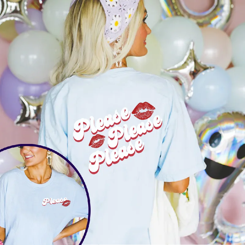 Weekend Specials to Grab Please Please Please Front & Back Women's Logo T-shirt