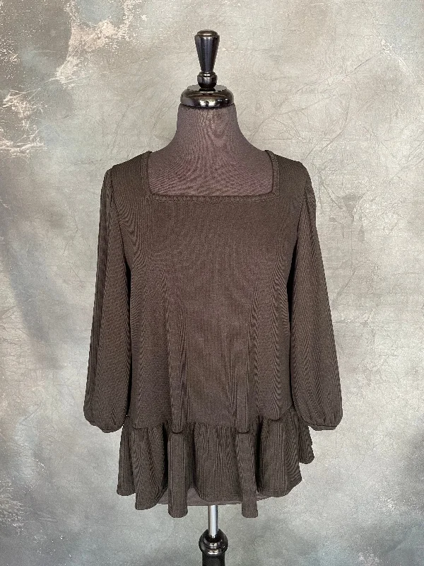 Weekend Deals That Wow Black Ruffled Babydoll Top