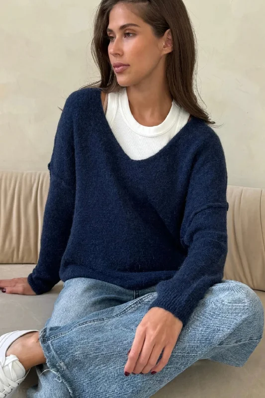 Super Sale Charli - Hailey Sweater (navy)