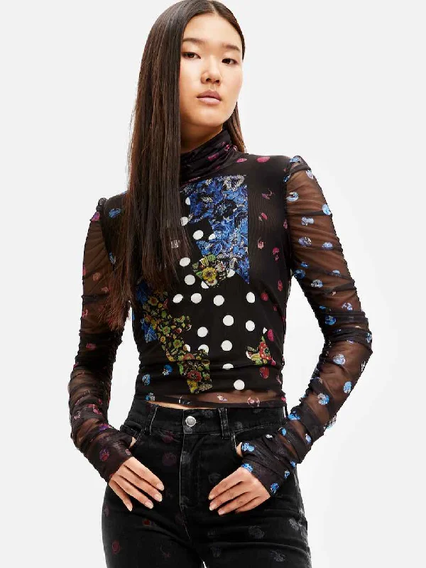 Weekend Flash Sale Ruby Mesh Top