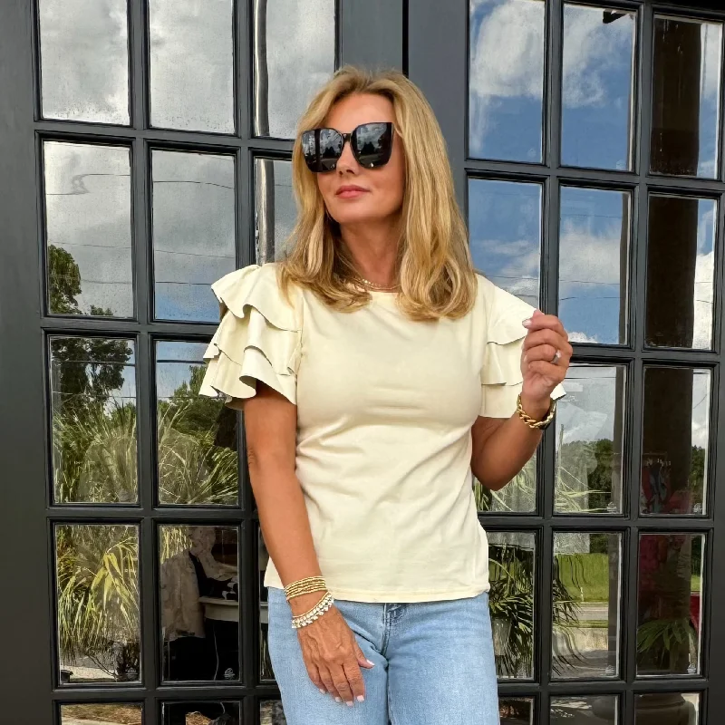 Limited Quantity Brooks Top | Almond