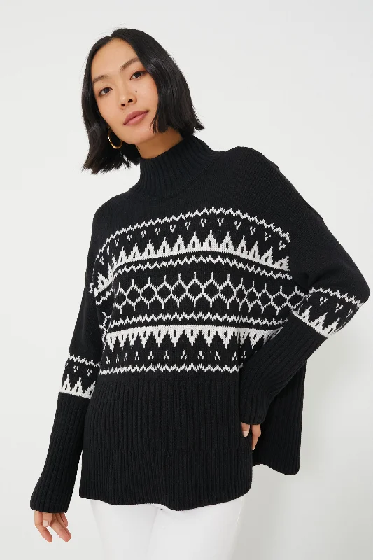 Instant Savings Black Pine Knit Sweater