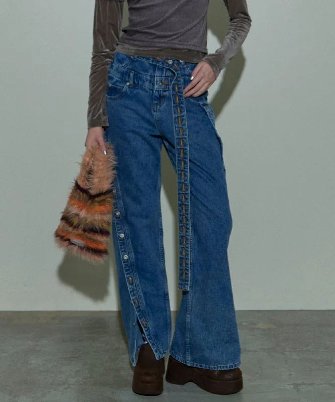 Shop and Save [24Autumn Pre-Order] DOUBLE WAIST TWISTED DENIM