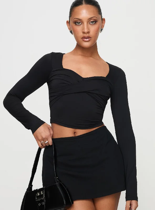 Major Savings Dunford Long Sleeve Top Black