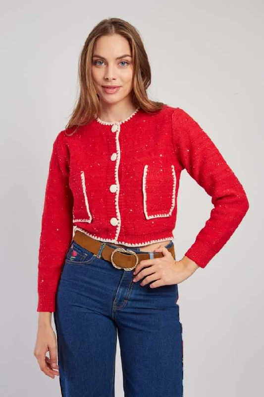 Extra Discounts Dalaba Sweater - Red