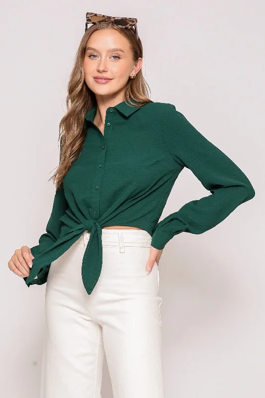 Buy Now Brooklyn Blouse- Hunter Green (FINIAL SALE)