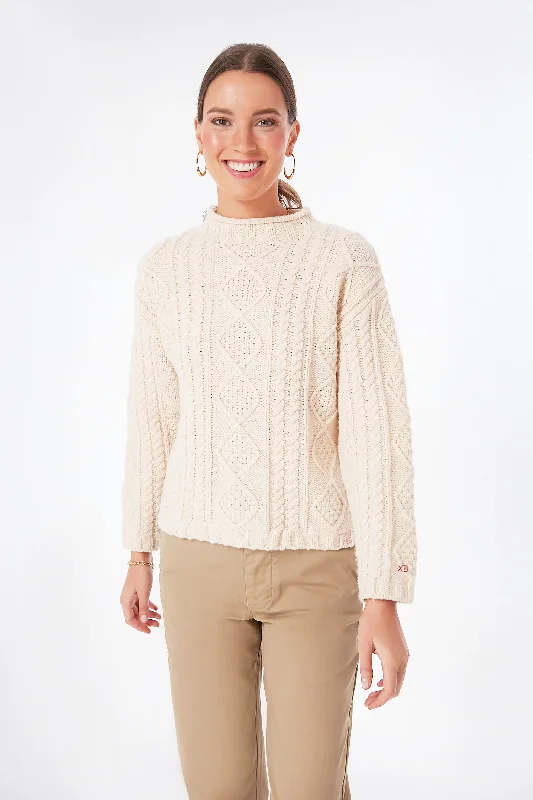 Best Seller Natural Fisherman Skipper Wool Pullover