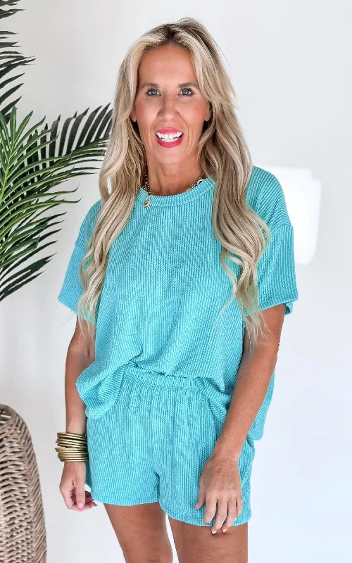 Price Break Everyday Relaxed Rib Top - Final Sale