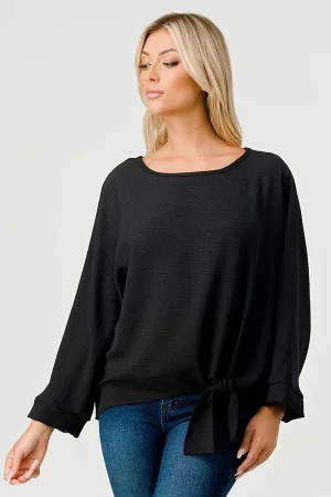 Reduced Price Black Tie Top