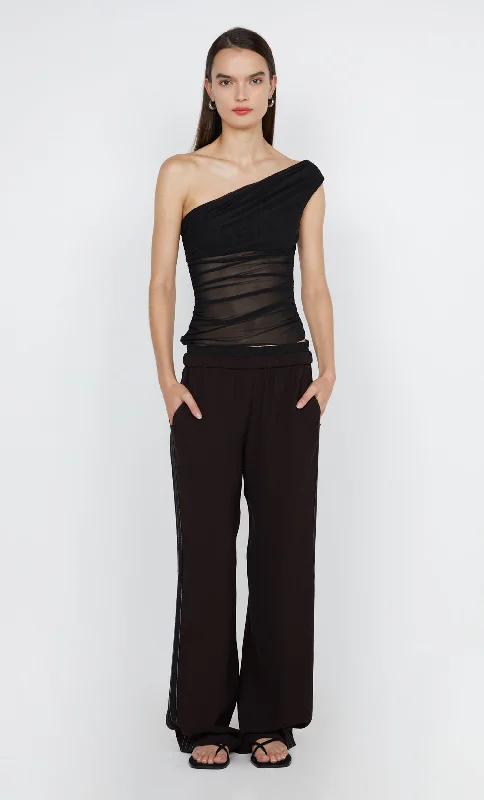 Deal Mania MARTHA ASYM TOP - BLACK