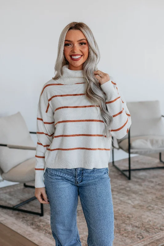 Factory Direct Sale Larisa Striped Sweater - Ivory