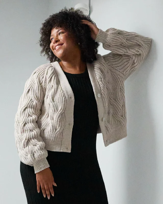 Special Price Nemunas: Silver Grey Merino Wool Cardigan