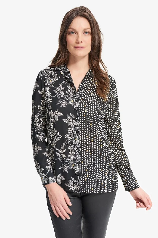 Early Bird Joseph Ribkoff Mixed Prints Top