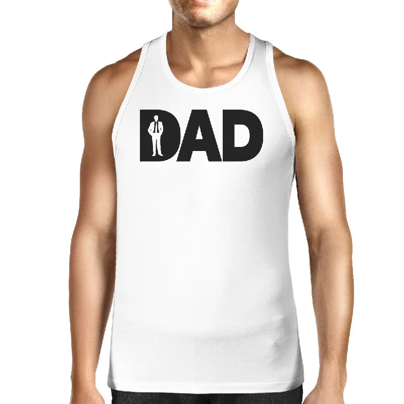 Exclusive Offers Dad Business Mens White Funny Tank Top Working Dad Graphic Tanks