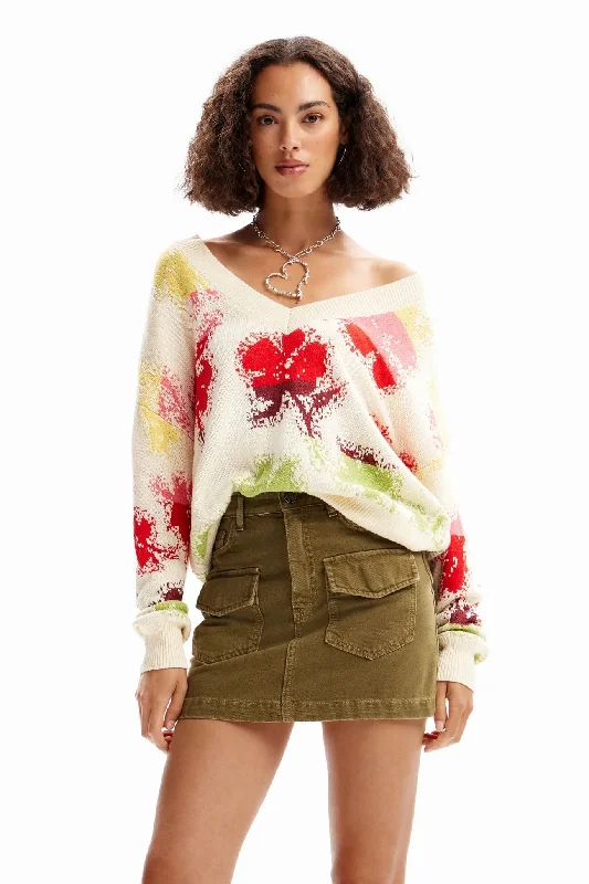 Lowest Rates joina abstract Sweater
