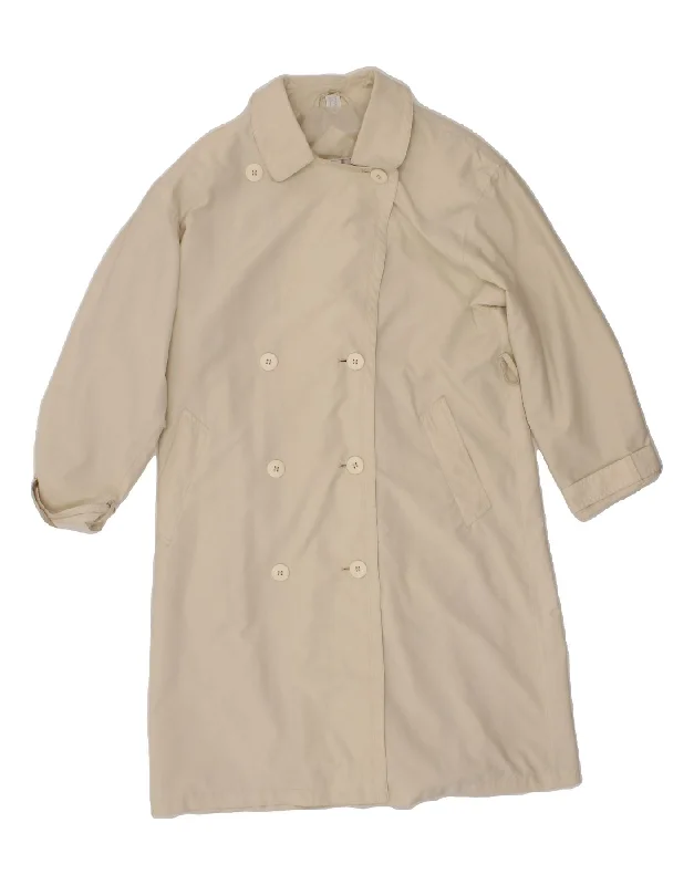 Stock Clearance FOUR SEASONS Womens Trench Coat UK 10 Small Beige Cotton